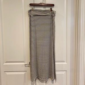 J. Crew Striped Maxi Skirt